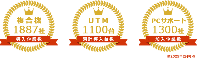 複合機実績1887社